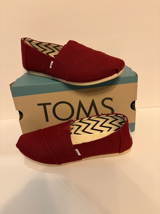 Toms Shoes - TOMS Classic Slip-On Shoes - Red Canvas